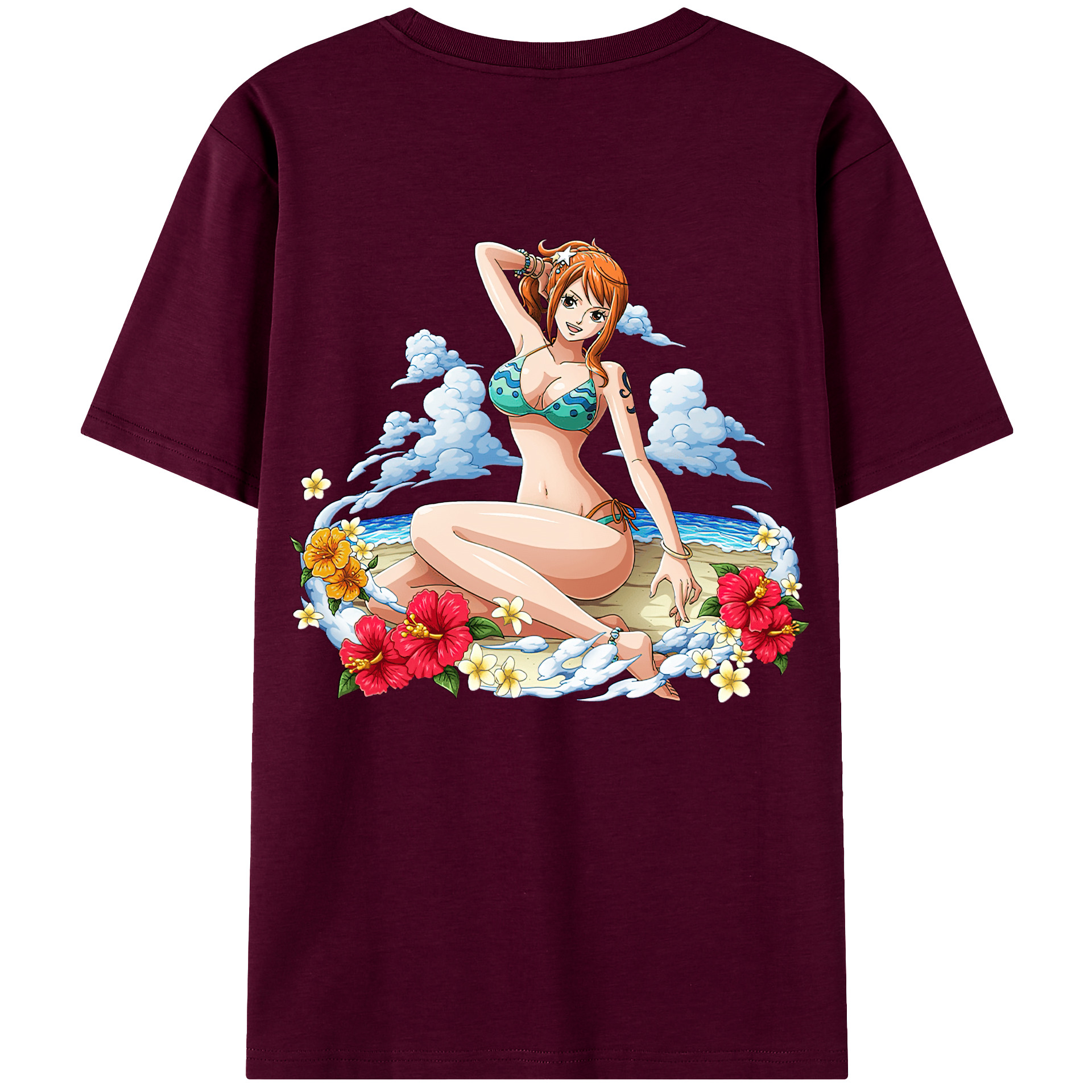 （画像用） ワンピース ナミ ONE PIECE Nami レディース半袖Tシャツ(バックプリント)